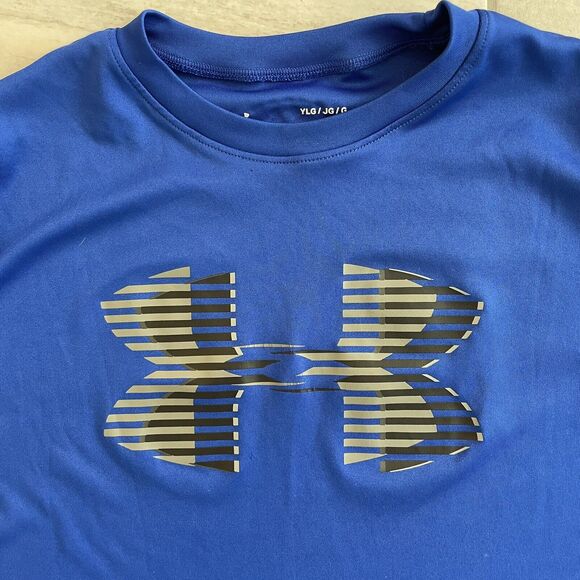 Under Armour Blue Heat Gear Athletic Tshirt - Picture 2 of 5